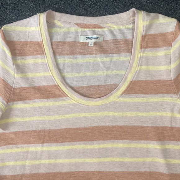 Madewell Alto Scoop Tee in Montoya Stripe - Picture 5 of 10